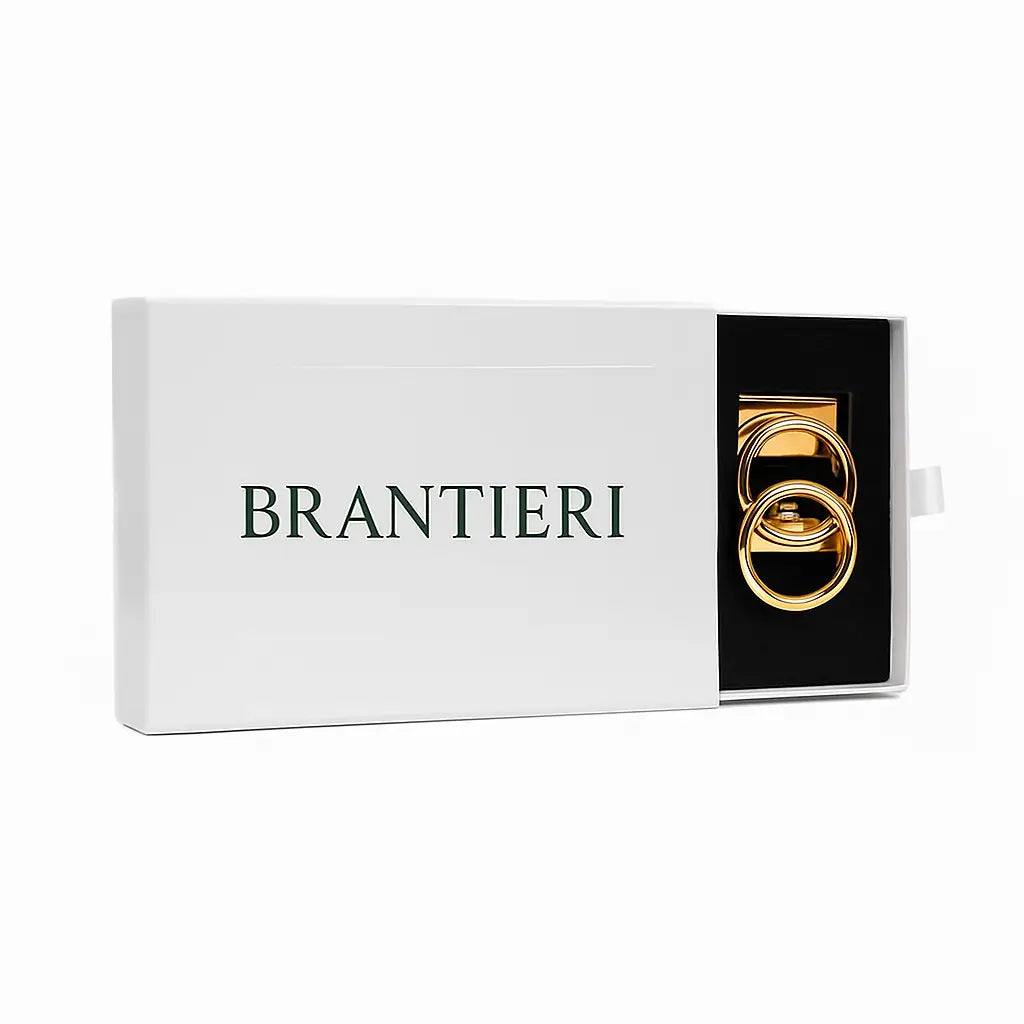 Cinturón Brantieri | Negro Dorado