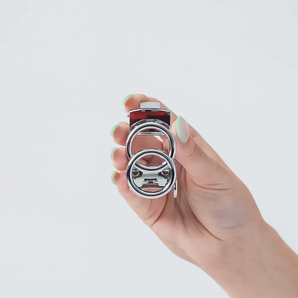 Cinturón Brantieri | Plateado-Negro