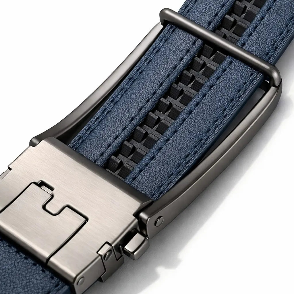 Brantieri men’s blue leather belt