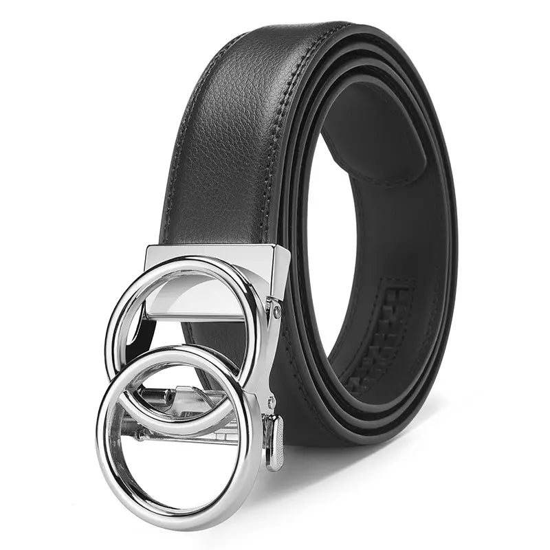 Cinturón Brantieri | Negro Plateado