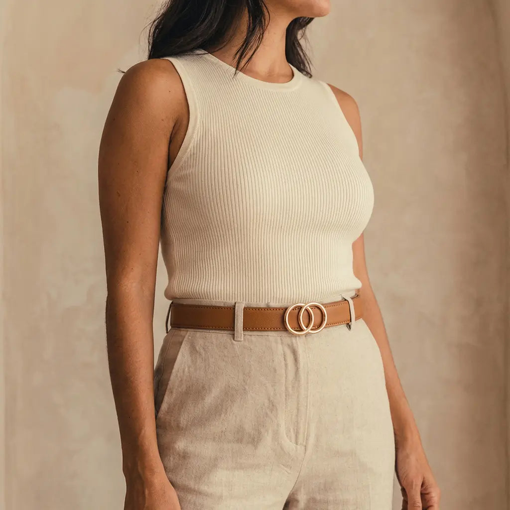 Brantieri Belt | Gold-Brown